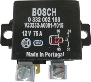 Leistungs-Relais Bosch 0332002168 12 Volt 75 Ampere mit Widerstand